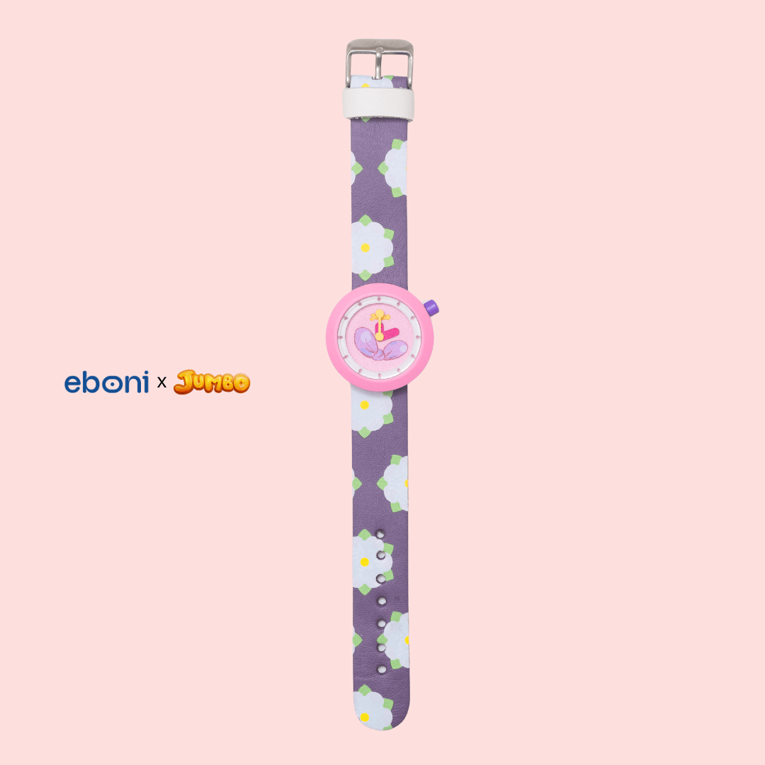 Jam Tangan Kayu Eboni X Jumbo - Putri