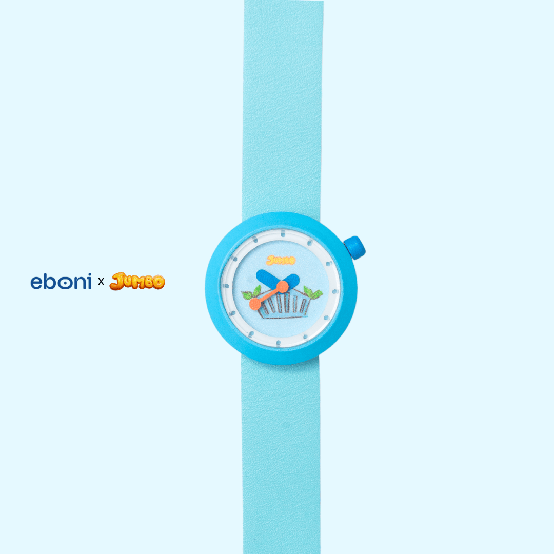 Jam Tangan Kayu Eboni X Jumbo - Ksatria