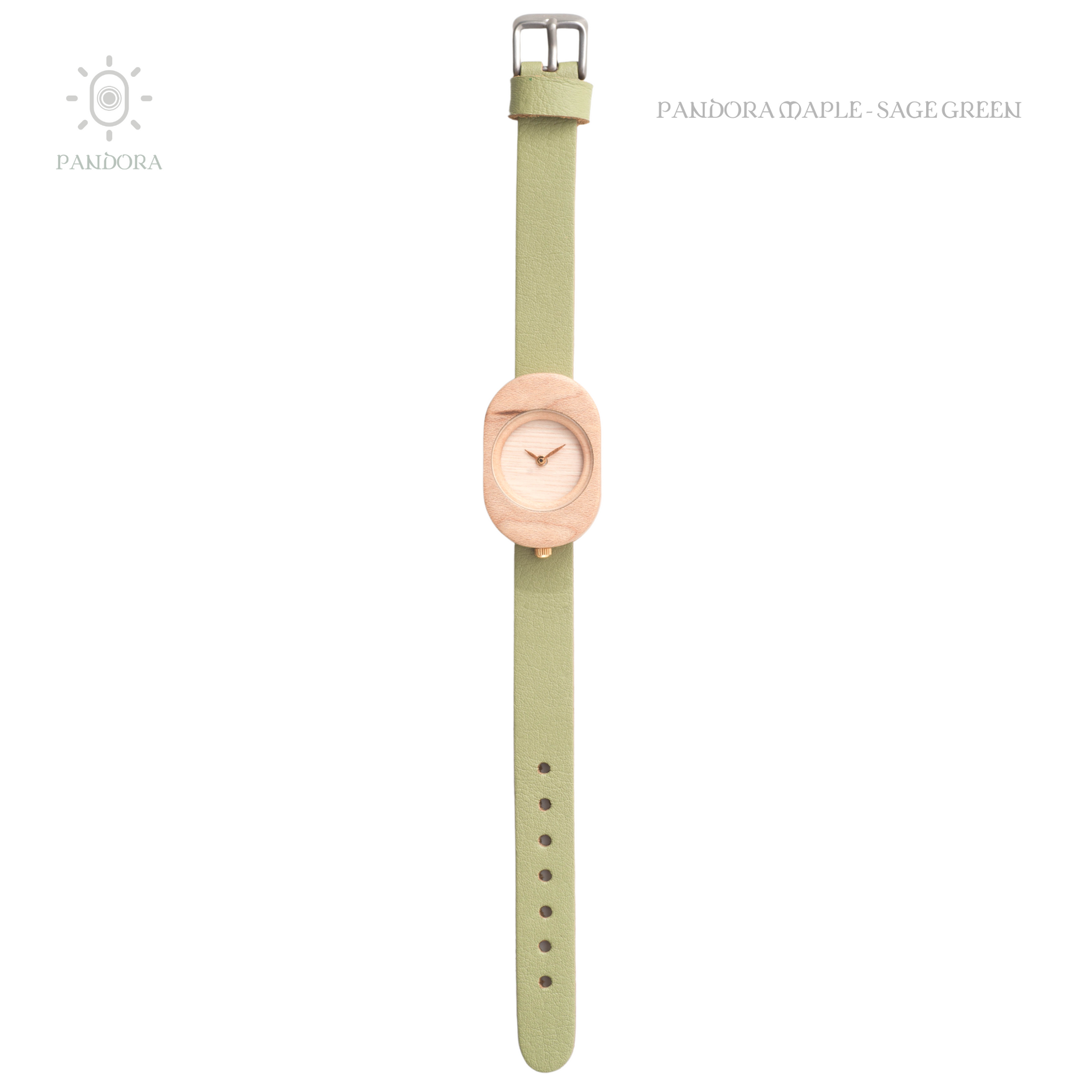 Eboni Pandora Maple - Sage Green