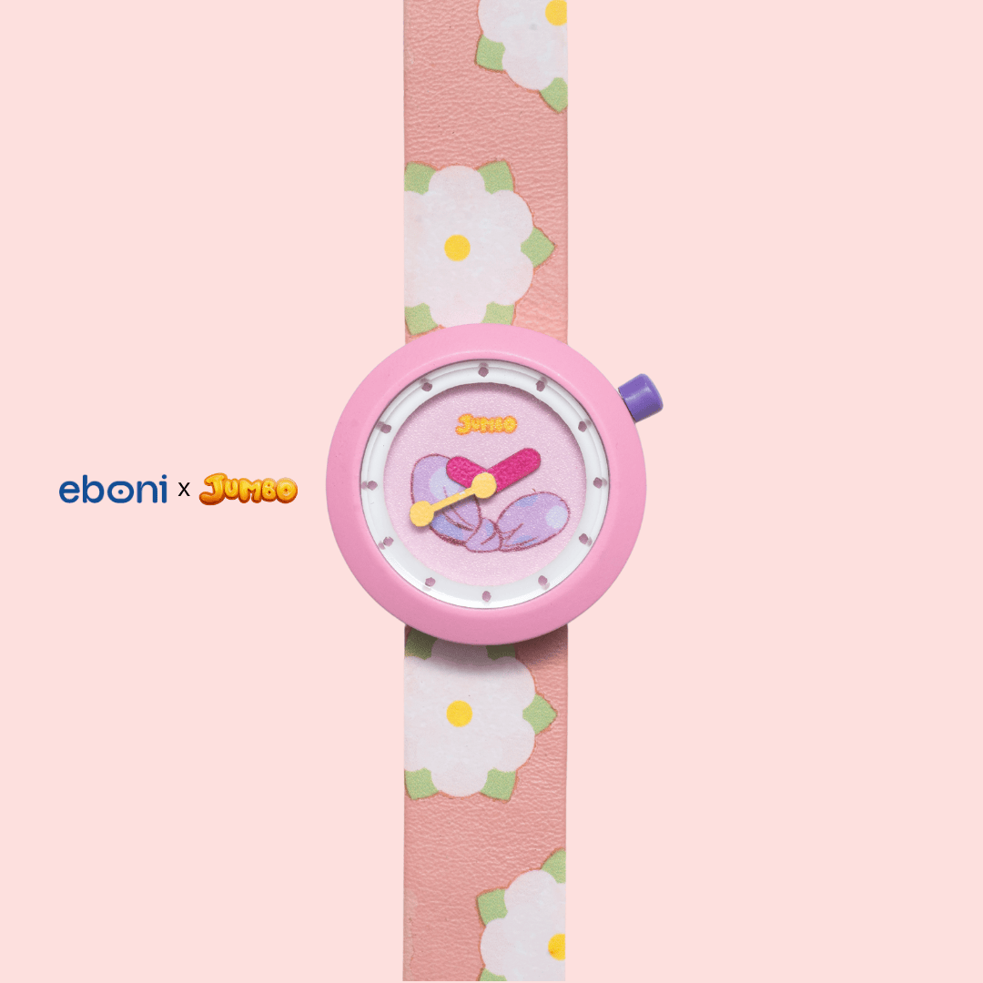 Jam Tangan Kayu Eboni X Jumbo - Putri