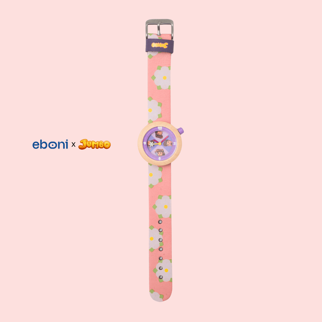 Jam Tangan Kayu Eboni X Jumbo - Meri