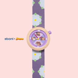 Jam Tangan Kayu Eboni X Jumbo - Meri