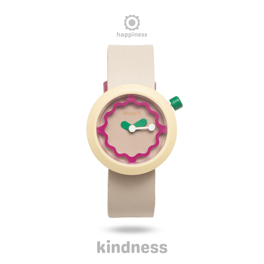 Eboni Jam Tangan Kayu Happiness - Kindness