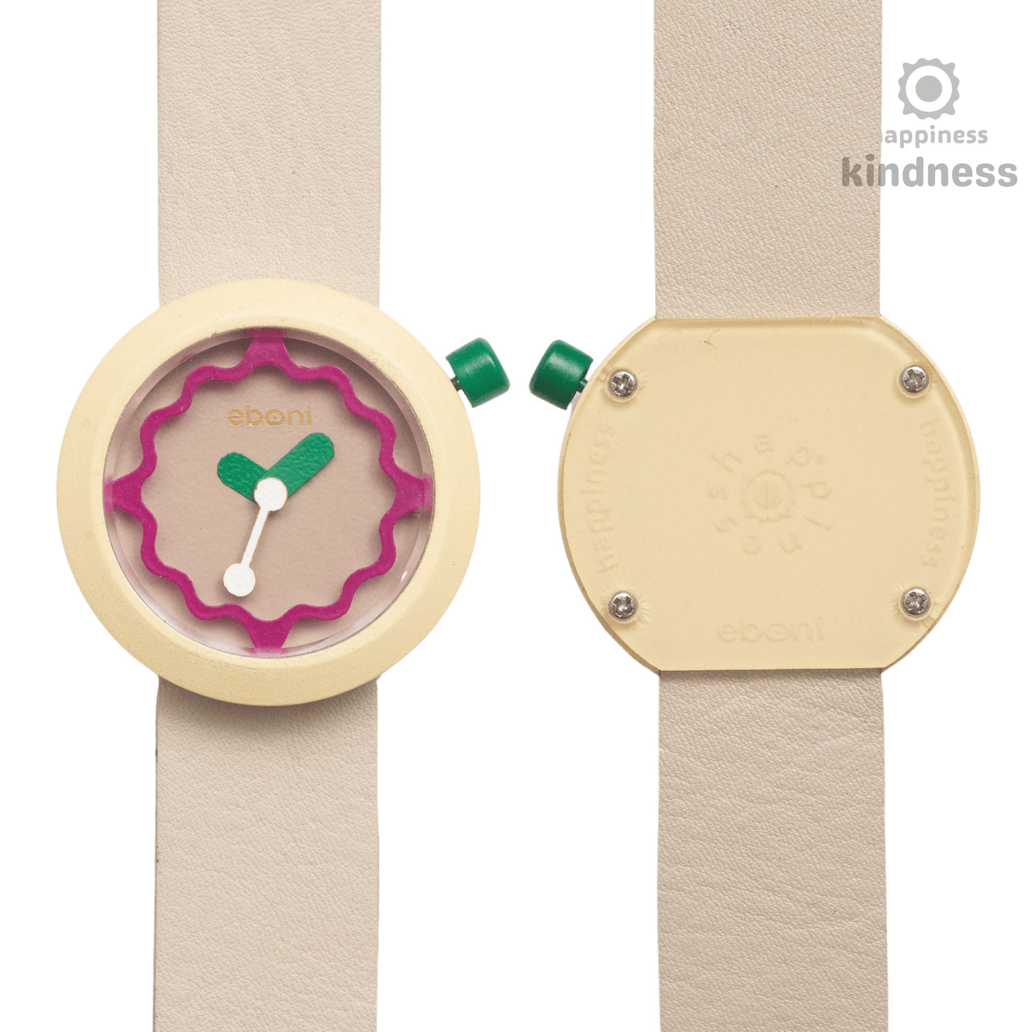 Eboni Jam Tangan Kayu Happiness - Kindness